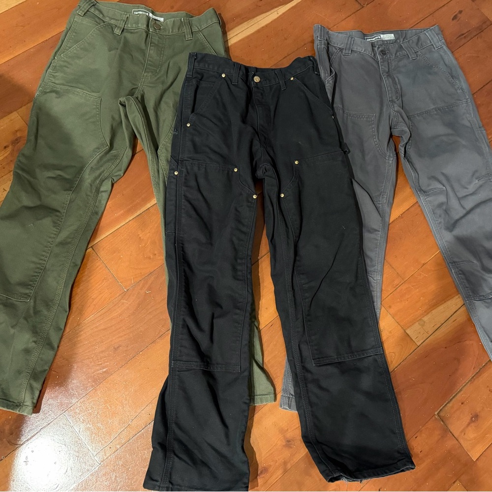 Carhartt Men's Cargo Pants - Black, Gray, and Green